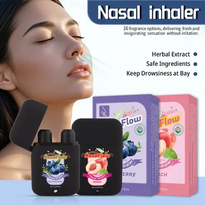 Flip-Top Nasal Inhaler Stick with Thai Essential Oil Cool and Refreshing Nasal Stick