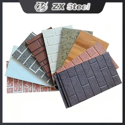 Prefabricated Steel Structure Rock Wool Wall and Roof Insulated Warehouse Sandwich Panels