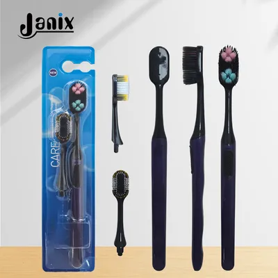 Gentle Care Toothbrush with Soft Bristles and Replaceable Head
