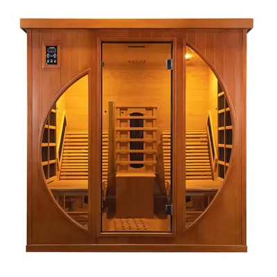 Luxury 2 Person Lying Down Far Infrared Sauna Room Sauna House with Recliner Seats