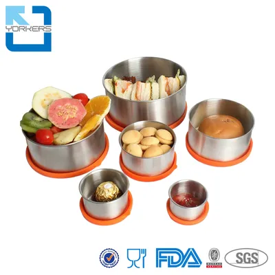 Stackable Stainless Steel Mini Crisper Box Airtight Food Storage Containers