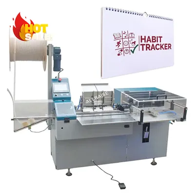 Notebook Coil Punching Machine Hole Punching and Binding All-in-One Machine Double Spiral Punching and Binding Machine