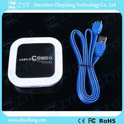 SD TF USB Combo USB 3.0 Hub (ZYF4117)