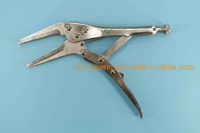 Long-Nose Straight    Jaw Locking Pliers Durable Hand Tool Manual Clamp