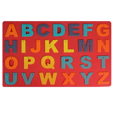 Baby Gift Educational Children Toys Alphabet Red Silicone Jigsaw Puzzle