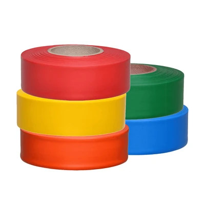 Non-Adhesive Surveyor PVC Flagging Caution Tape for Mine Marking