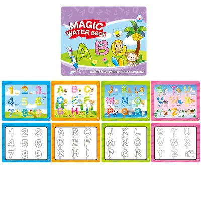 New High Quality Printing Services Magic Water Toy Book Early Education Cartoon Painting Book for Children