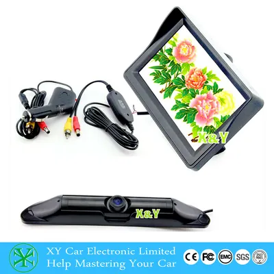 Car Wireless Rear View Parking System, LCD Display System