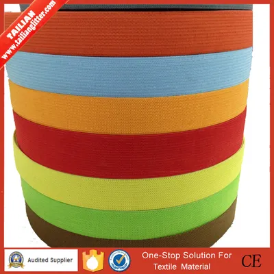 2016 Tailian Wholesale 3.2cm Wide Color Webbing Elastic Tape