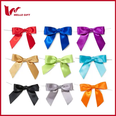 Pre-Made Decorating Satin Ribbon Bows