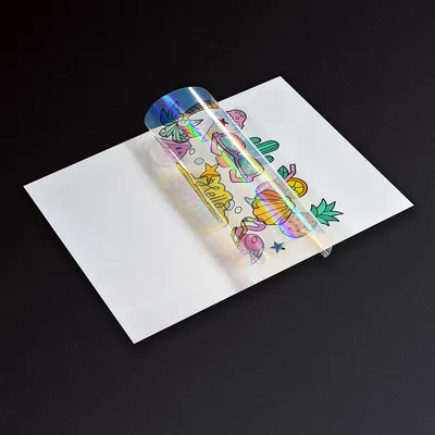China Wholesale Printable Clear Holographic Adhesive Sticker Paper Waterproof A4 Sheet Inkjet Vinyl Sticker Paper for Laser & Inkjet Printer-