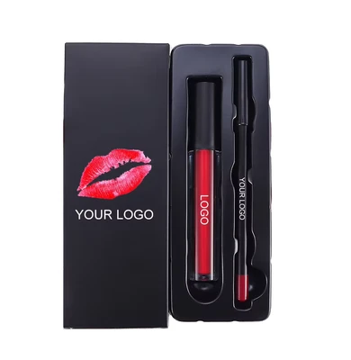 Vegan Liquid Matte Lipstick and Lip Liner Custom Set