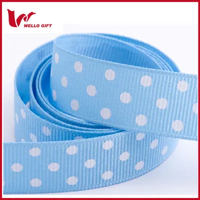 Wholesale Solid DOT Grosgrain Ribbon for Hair