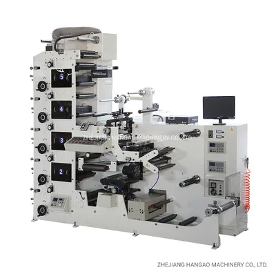 5 Color Label Letterpress Flexo Printing Machine