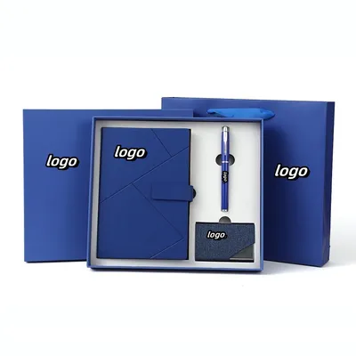 Wholesale Business A5 Notebook Set Gift Creative Office Design Printing Logo
