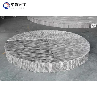 High-Efficiency SS304 Stainless Structured Corrugated Plate Tower Packing with Perforations