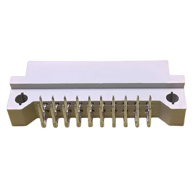 DIN Plug 20 Contacts PCB 2X10POS Female Right Angle 0.100" DIN 41612 Connector