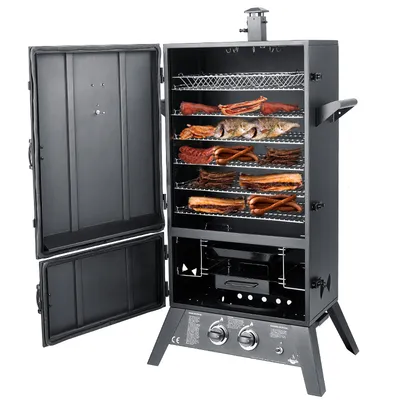 Meat and Fish Gas Smoker Outdoor Grill