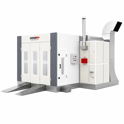 Zonben High Efficiency CE Certified Paint Baking Booth with Basement for Vehicle Service Center