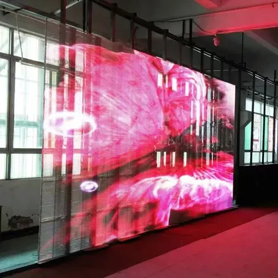 LED Display P7.81 Transparent Brightness Indoor Full Color Customize Video Wall