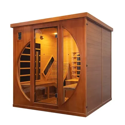 Premium Low Emf Infrared Sauna Cabin with Adjustable Reclining Seats
