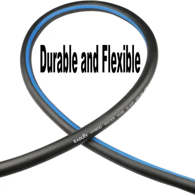 Hrbrid Garden Water Hosegarden Hose 100 FT, Heavy Duty Water Hose, Hybrid Polymer, Kink Resistance, Lightweight, Flexibility, Durability, Solid Brass Fittings