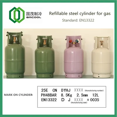 Refillable Welded Steel Cylinder for Gas CE Certificated