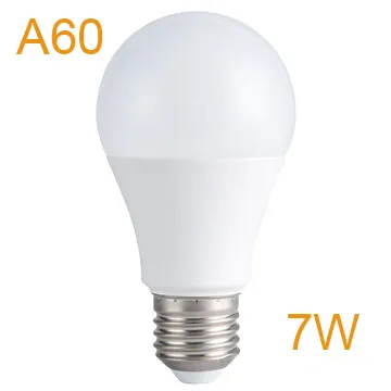 7W E27/B22 A60/A19 PBT+ Aluminum LED Bulb