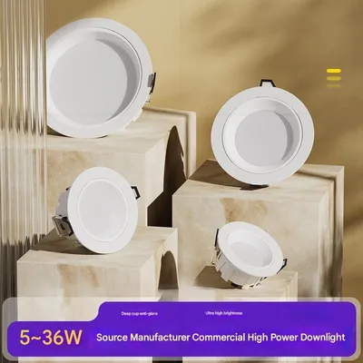 Versatile LED Downlight for Bright and Eco-Conscious Interiors