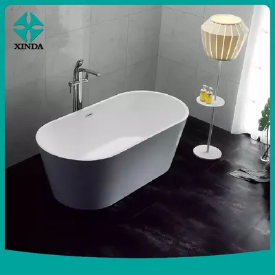 Green Goods Acrylic Special Size Simple Compact Bathtubs with Pillow Acrylic Freestanding