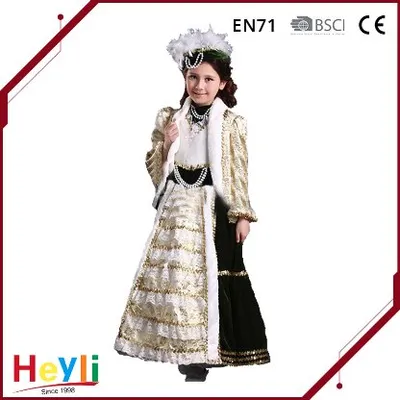 Golden Dresses Princess Stage Performance Clothing Dresses Festival Party Dress