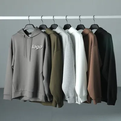 Custom Men Oversized Fleece French Terry Cotton Heavyweight Streetwear Hoodie