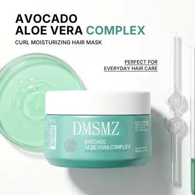 Deep Moisturizing & Hair Repair, Nourish Dry Frizzy Hair, Soften and Add Shine for Curly Hair Avocado Aloe Vera Hair Mask