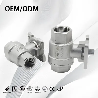Stainless Steel 2PC Threaded Flanged Ball Valve for Oil Industrial Use