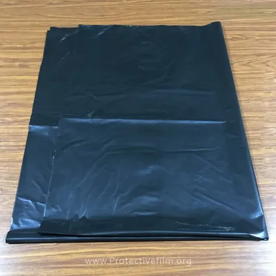 Black Polyethylene Flat Bag Plastic Bag OEM PE Clearpackaging Bag