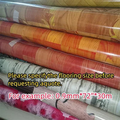0.9mm 1mm PVC Sponge Flooring Vinyl Floor Covering Mat Linoleum Roll Carpet Plastic Flooring for Indoor