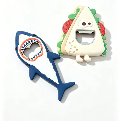 Customizable PVC Fridge Magnet Bottle Opener for Gifts