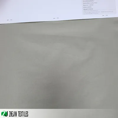 Polyester Imitate Cotton Hand Feeling Wind Coat Woven Fabric