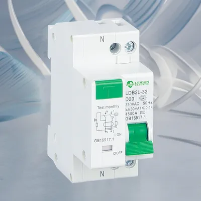 ELCB Circuit Breaker 2-Pole 30mA/100mA/300mA RCCB 4.5ka Breaking Capacity and Leakage Protection
