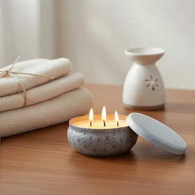 High Quality Private Label Scented Candles Custom Metal Bucket Candle
