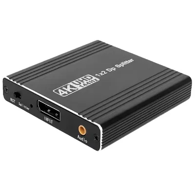 Displayport Splitter 4K@144Hz for Dual Monitors, Supports Mst Extend