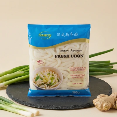 Premium Low-Calorie Halal Fresh Udon Noodles for Health-Conscious Consumers