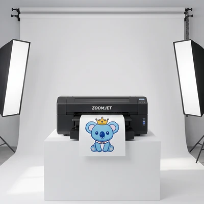 Zoomjet A1 60cm Dtf Printer Dual XP600 Heads for T-Shirt Printing Machine