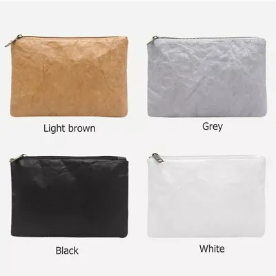 Eco-Friendly Reusable Waterproof Washable Kraft Paper Shopping Bag Not Tyvek Bag