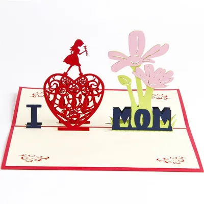 Paper Spiritz Cherry Blossom Pop up Card Flowerpot Creative Handmade Greeting Cards for Mothers Day
