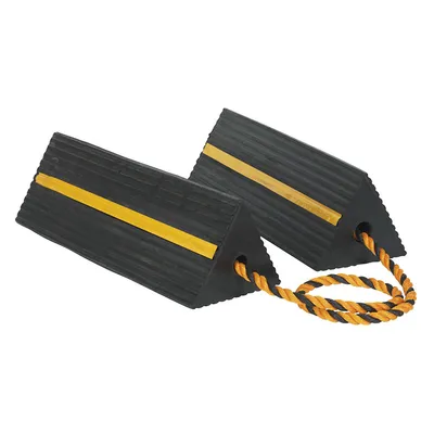 Factory Price 45.7cm Heavy Duty Aircraft Rubber Wheel Chock for Aircraft, Truck, RV, Travel Trailer