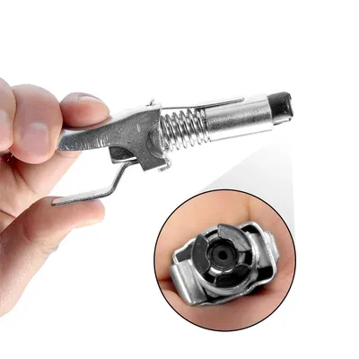 Grease Pump Nozzle Car Ship Lubricants Injection Tools Steel Single Hand Grease Gun Coupler