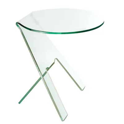 Modern Accent Clear or Iridescent Acrylic Tea Table Teapot Side Table End Table for Living Room Bedroom