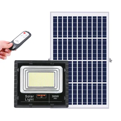 Factory 300W All in Two Separated Solar LED Solar Streetlight/Garden/Flood/Outdoor Light for Rural Lighting with 2 Years Manufacturer Warranty LED Floodlight