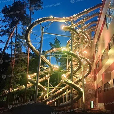 Outdoor Stainless Steel Slide Park for Resort and Scenic Area Custom Giant Adventure Slide Manufactured by Cheer Amusement